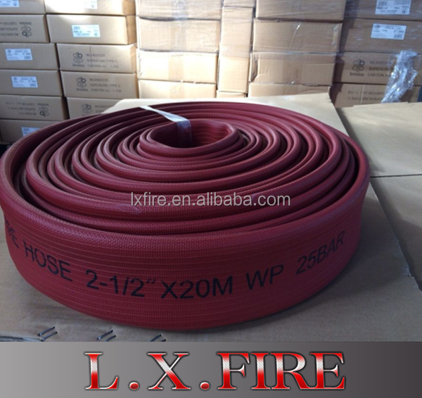 PVC Lay-Flat Fire Hose single jacket PVC White OR Red Color Canvas Hose Pipe Double-Jacket multiple