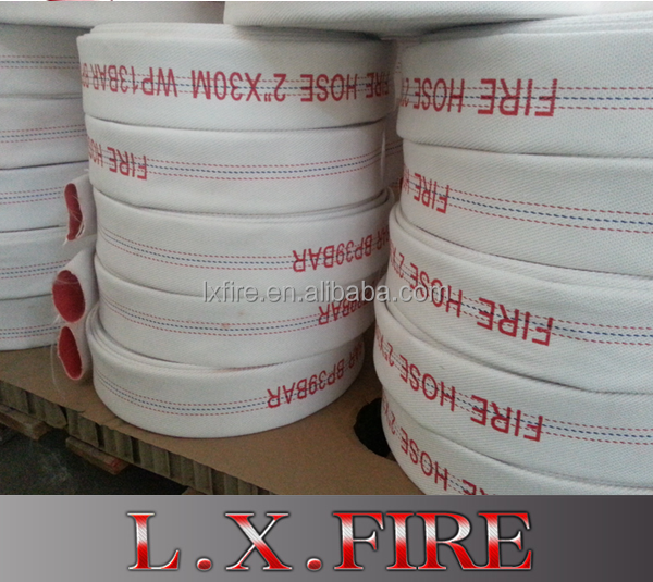 PVC Lay-Flat Fire Hose single jacket PVC White OR Red Color Canvas Hose Pipe Double-Jacket multiple