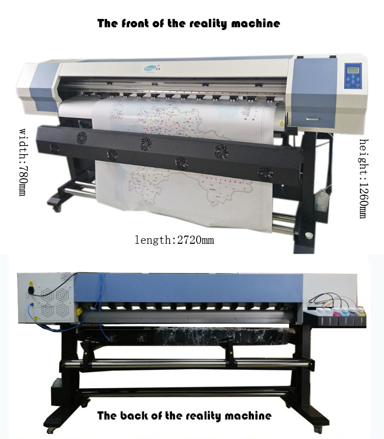 Printer 1.8m UV Roll to Roll Plotter with double XP600 head for Wallpaper xp600 uv printer