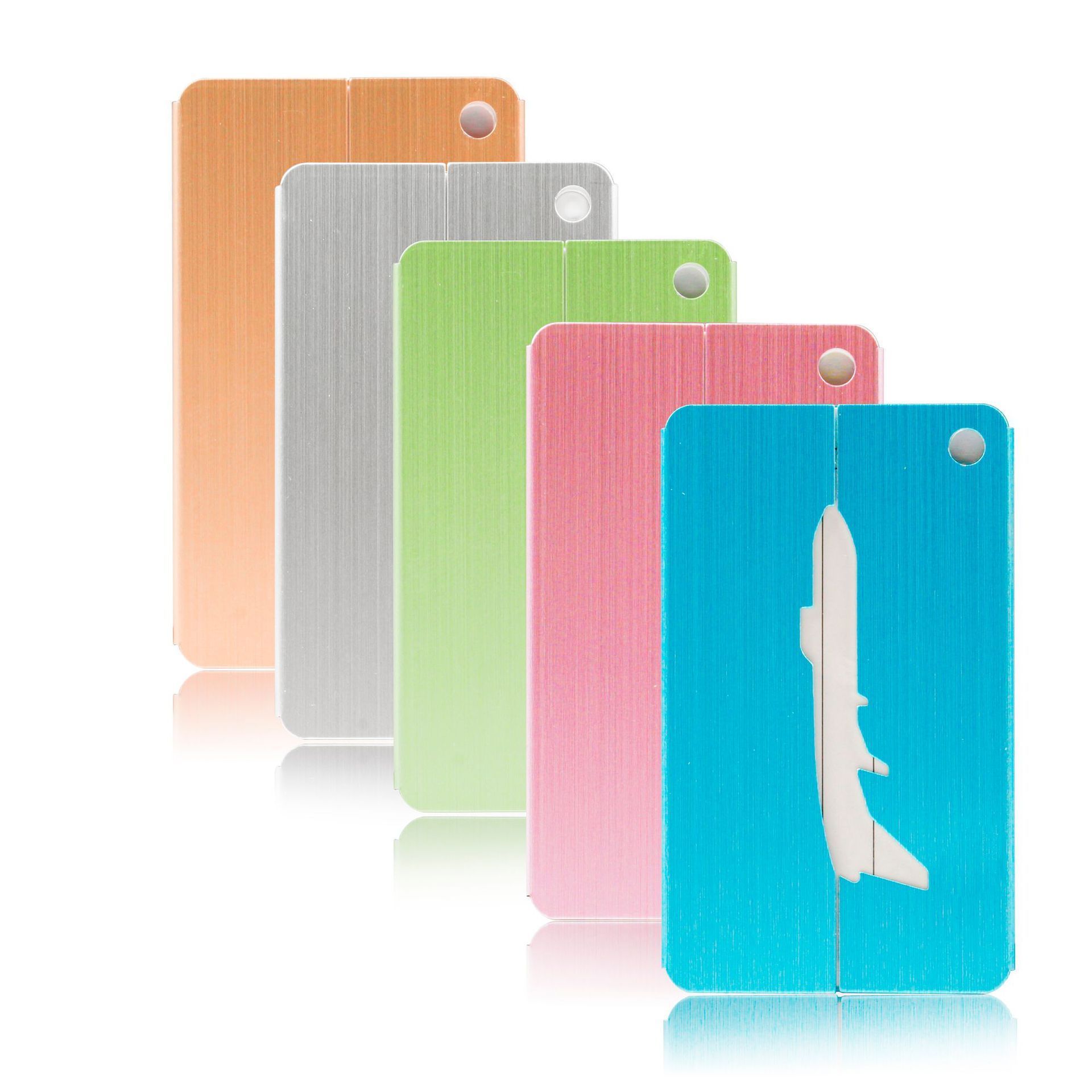 Brushed Airbus aircraft luggage card Aluminum alloy luggage tag bag tag LOGO Conference gifts