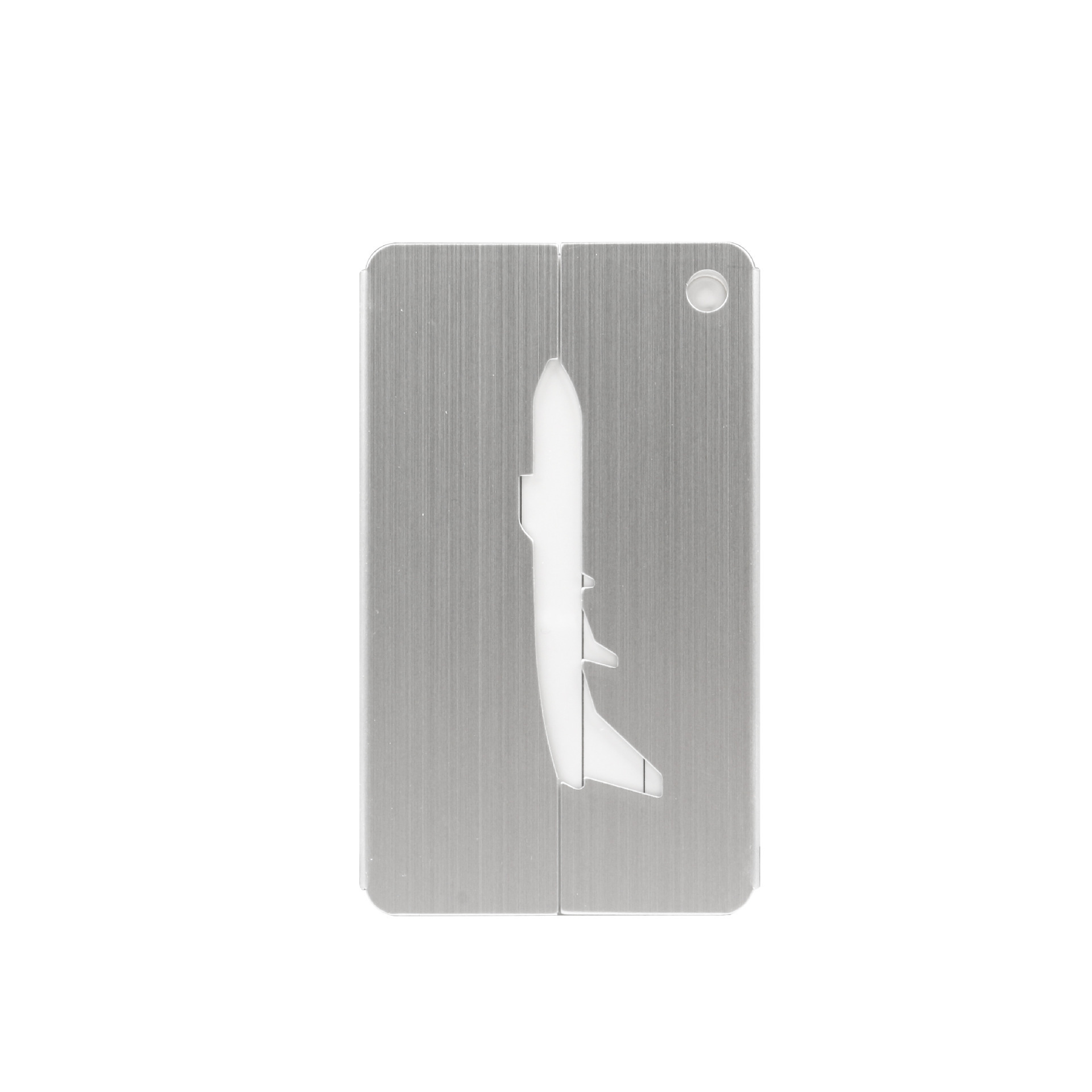 Brushed Airbus aircraft luggage card Aluminum alloy luggage tag bag tag LOGO Conference gifts