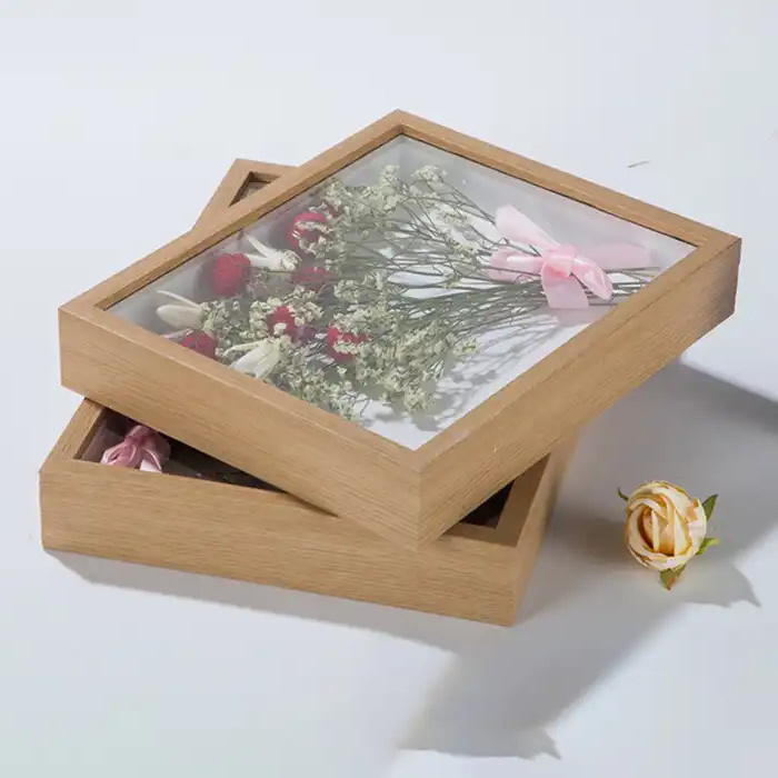 Colorful 6 7 8 10 16 inch Dried Flower Display Case Shadow Box 3D Picture Frame