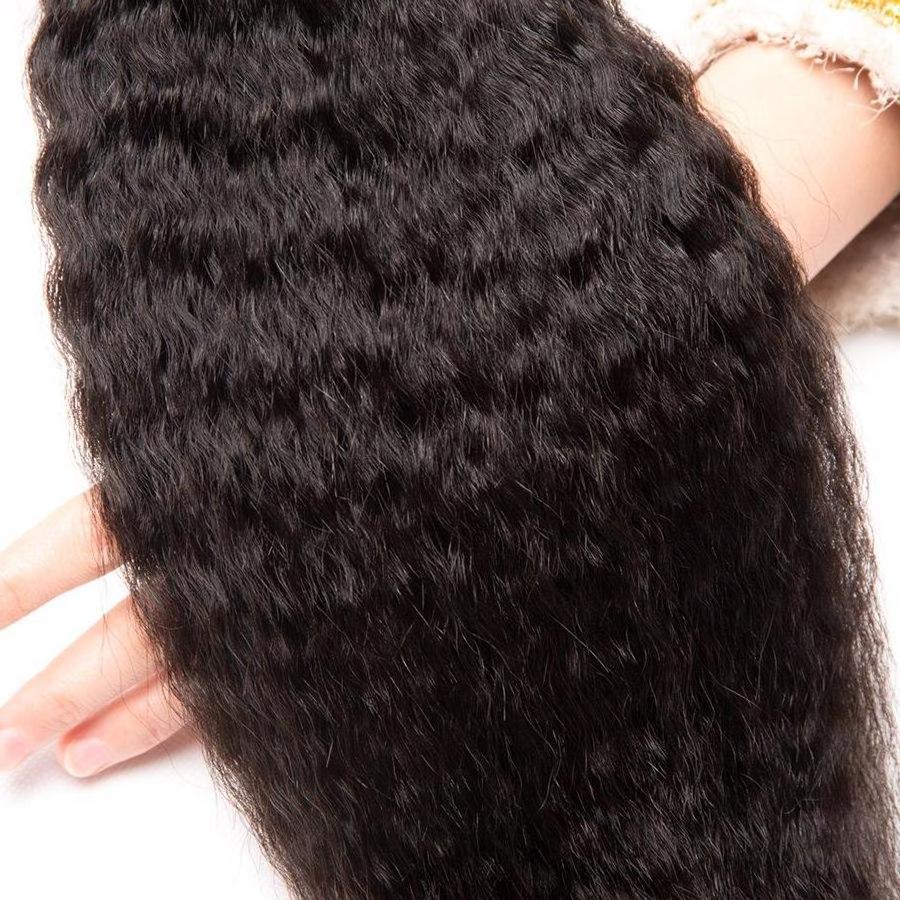 Wholesale virgin brazilian 100% kinky straight micro ring human hair extensions