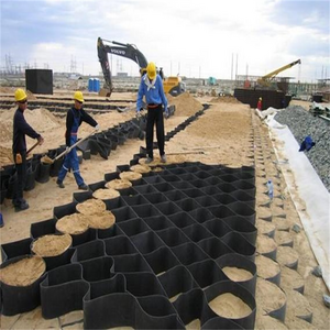 HDPE Geocell gravel stabilizers Plastic honeycomb Geocells hdpe for Retaining Wall reinforcement slope protection driveway