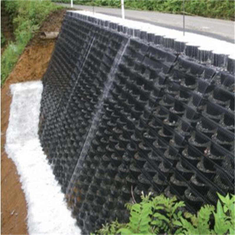 HDPE Geocell gravel stabilizers Plastic honeycomb Geocells hdpe for Retaining Wall reinforcement slope protection driveway