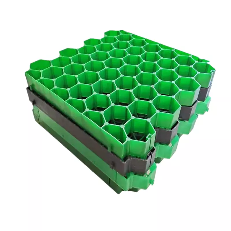 High quality Parking Lots or Fire driveway paver High tensile strength earthwork products HDPE plastic grass grid