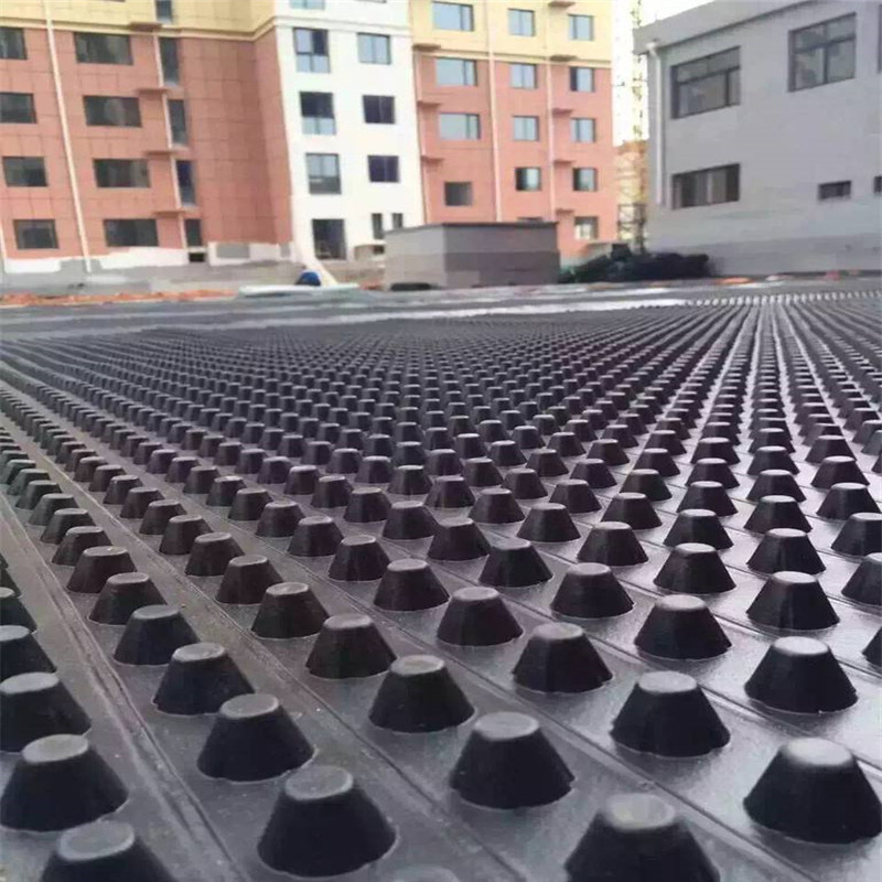 plastic drainage channel polymer concrete drainage channel  new construction material technolog flat drainage panel dimple mat