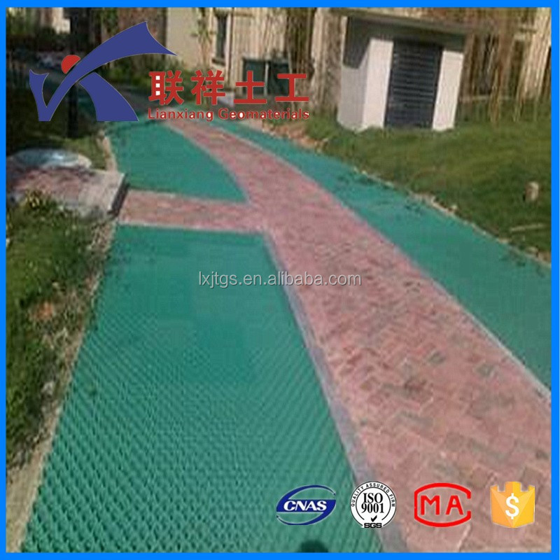 hdpe parking honeycomb gravel stabilize parking hard lawn plastic grid grass protection block paver with uv