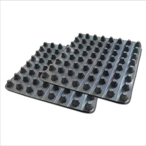 plastic drainage channel polymer concrete drainage channel  new construction material technolog flat drainage panel dimple mat