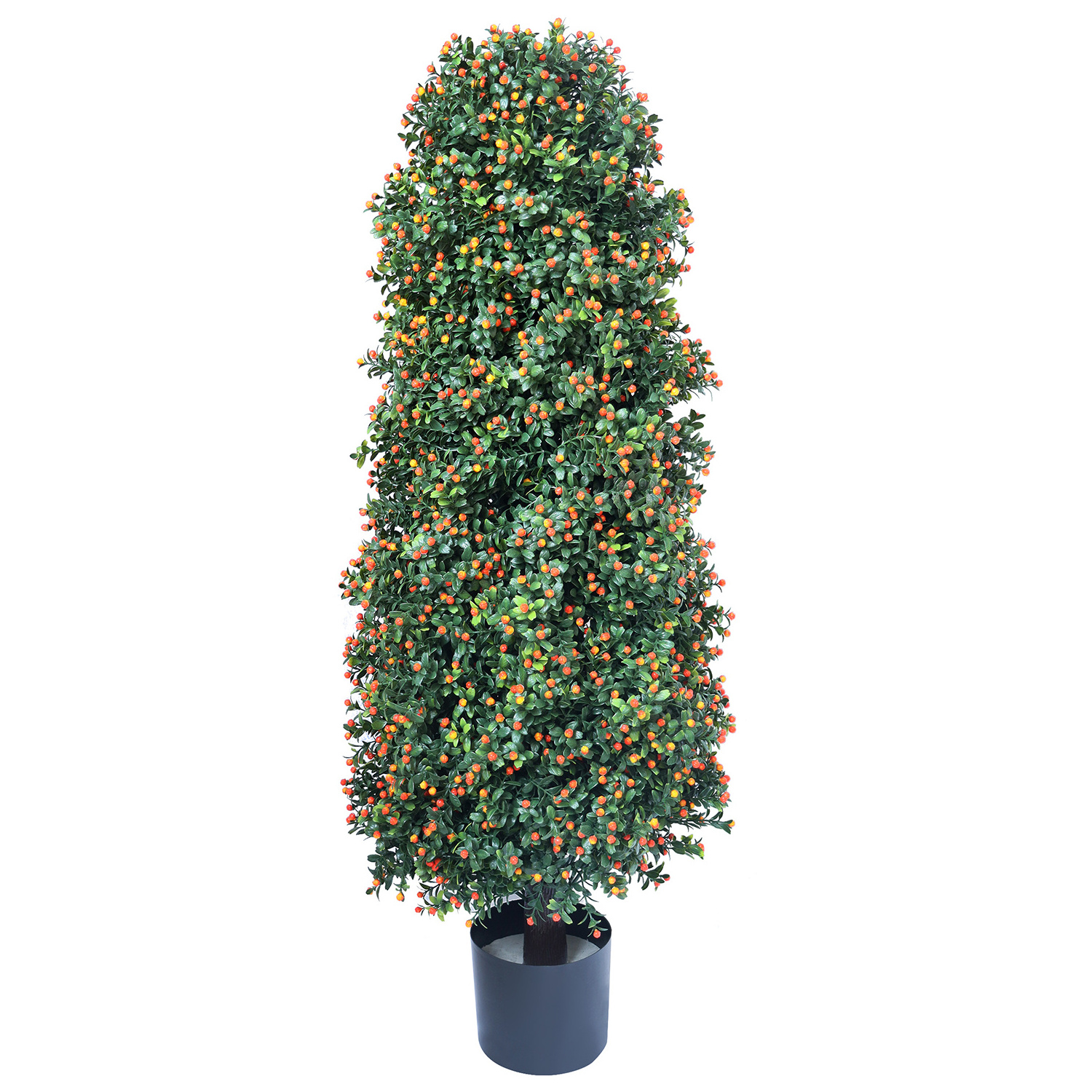 ArtificialTree faux Topiaries Trees Plastic Pot Plants fake Topiary Ball Tree indoor outdoor Decor