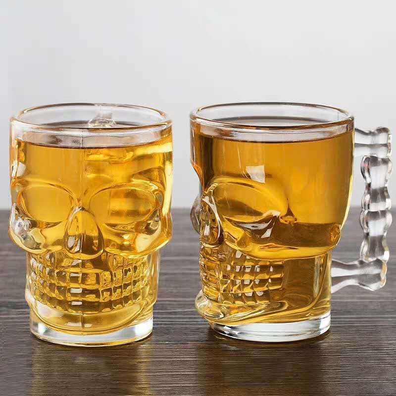 Wholesale 520ml Skull Beer Glasses Mug Pint Beer Stein