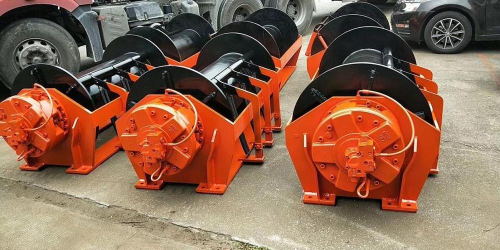 Hydraulic winch adopted SAI motor of GM motor  GMW series 1ton to 100 tons