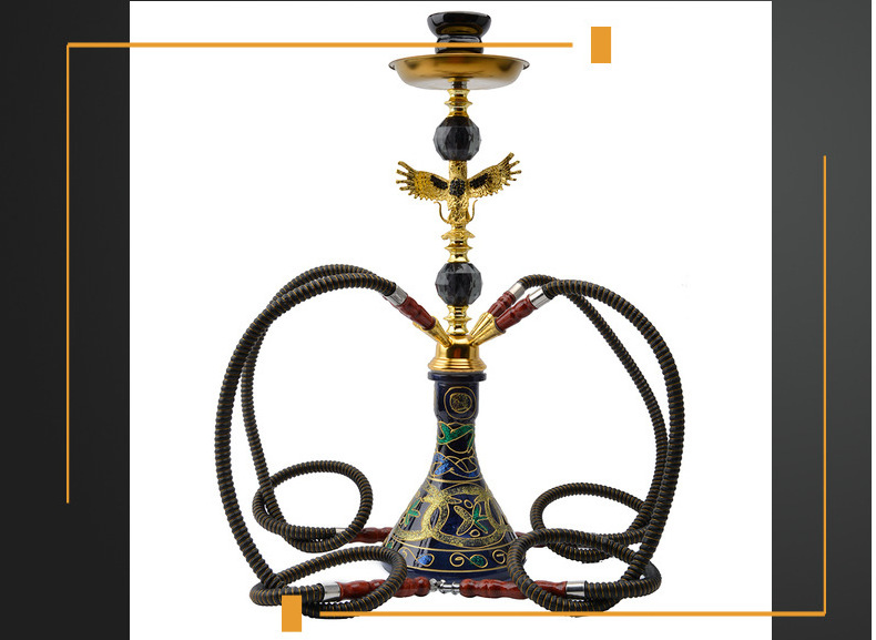 Customized Smoking Accessories Arabic Shisha Hookah Luxury Glass Pipe Shisha Hookah Flavor