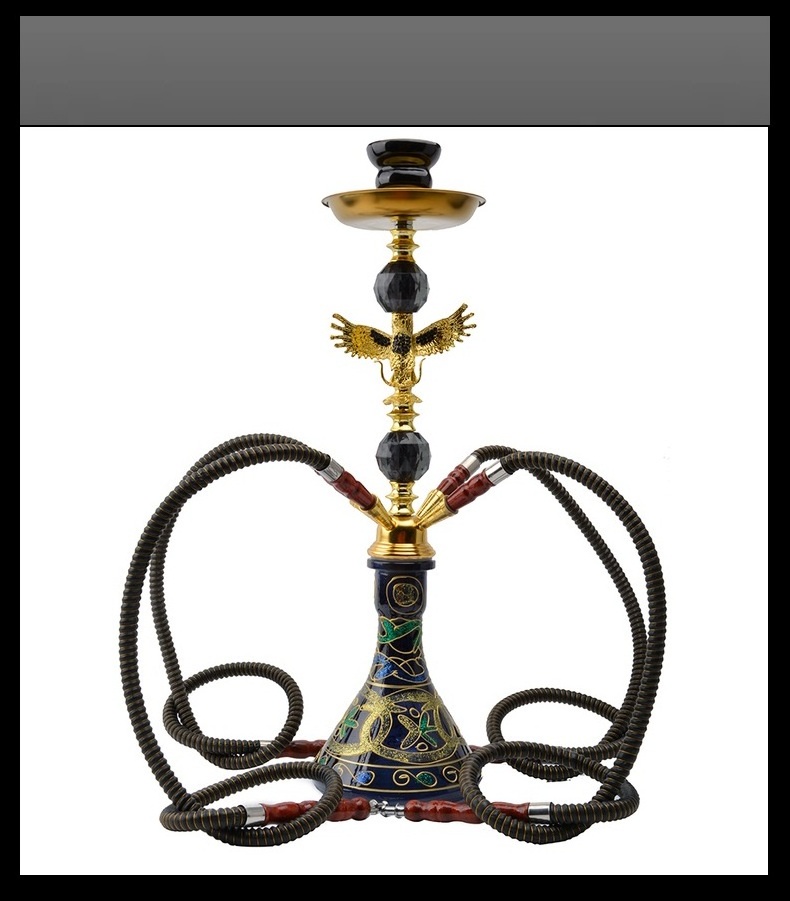 Customized Smoking Accessories Arabic Shisha Hookah Luxury Glass Pipe Shisha Hookah Flavor