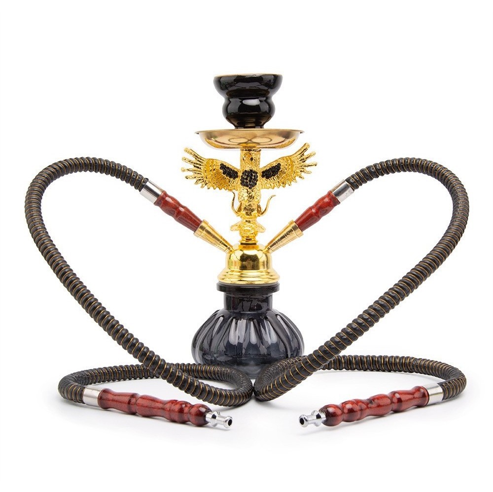 Double Tube Smoking Accessories Arabian Shisha Hookah Good Quality Small Size Shisha Hookah Flavors Tall Hookah Set