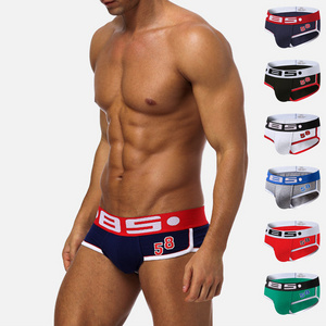 Wholesale Comfortable Cotton Men Boxer Briefs Casual Mens Underpants Boy Male Panties Shorts Gay Briefs