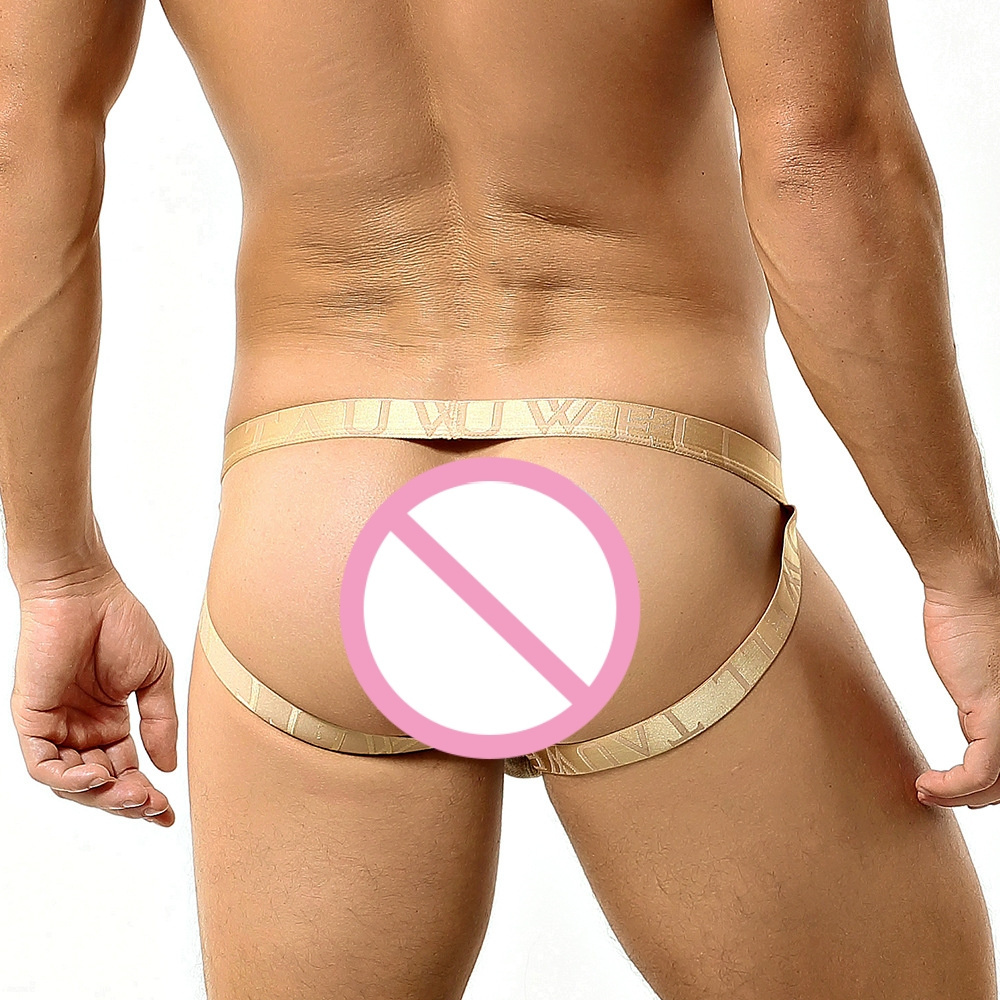 new mens very sexy jockstrap open back low-rise solid double thongs and g string gay men sexy underwear