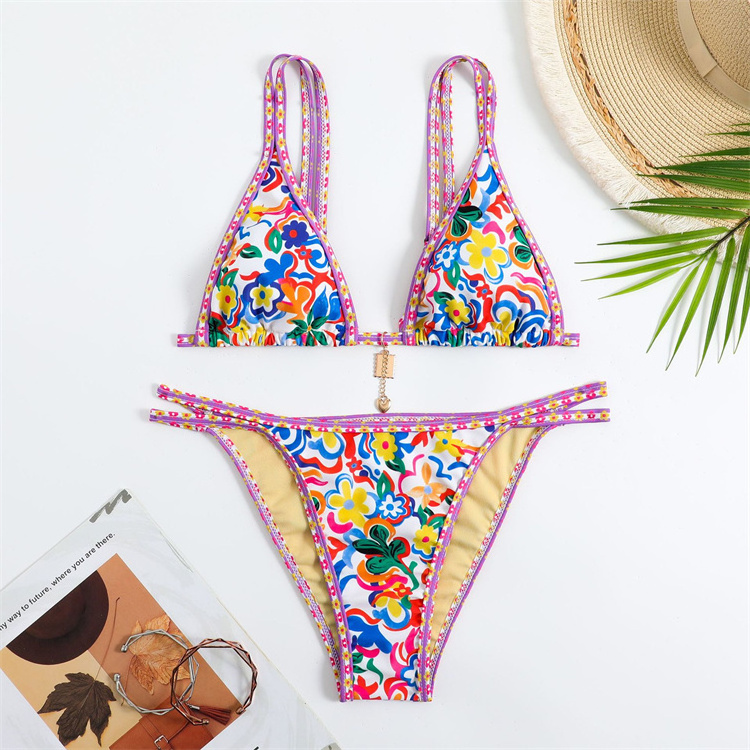 Custom Low Waist Swimsuit Womens Bikini Set Bathing Suits Women's Swimwear & Beachwear Sexy 2 Piece Bikinis Women