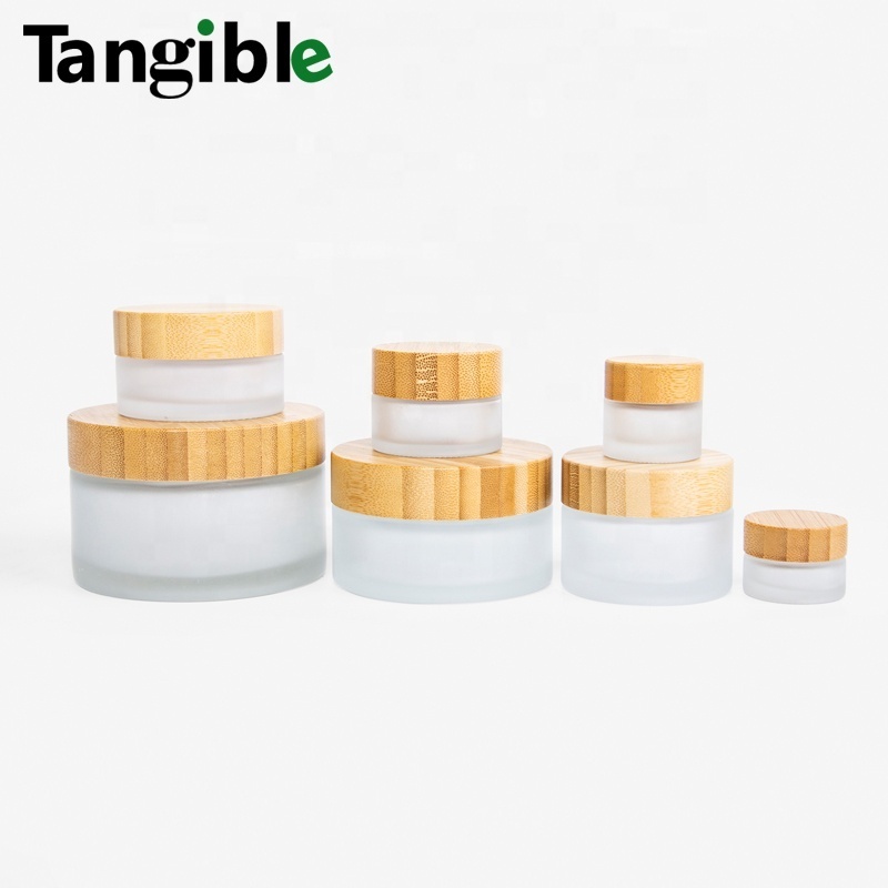 2024 ECO friendly 100g  Biodegradable bamboo cream bottles bamboo cosmetic packages for creams lotions etc