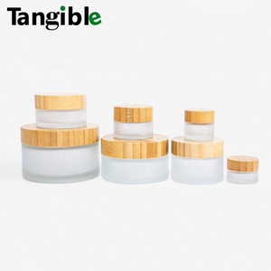 2024 ECO friendly 100g  Biodegradable bamboo cream bottles bamboo cosmetic packages for creams lotions etc