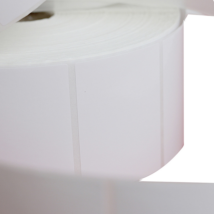 Cheap Adhesive Roll Blank Thermal Paper Sticker Size 40x30 mm For Sale