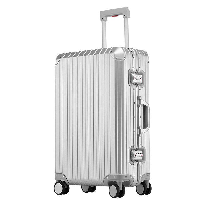 Durable Carry On Luggage With 100% Aluminum Magnesium Suitcase Sets Metal Material  Large Size