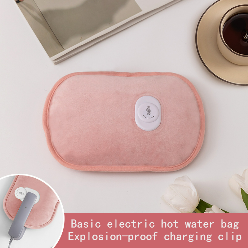 Lesheros 1350ml Hot Selling Solid Color Portable Electric Hot Water Bottle Hand Warmer Rechargeable Bag