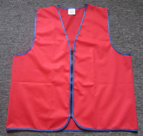 Mens Workwear Vest safety custom with PVC pocket