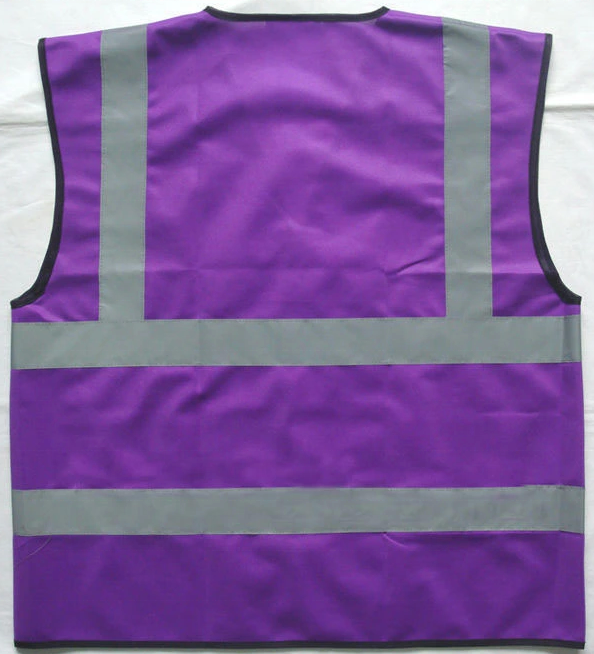 Purple Color Safety Vest, Purple Reflective Vest, High Visibility Vest Purple