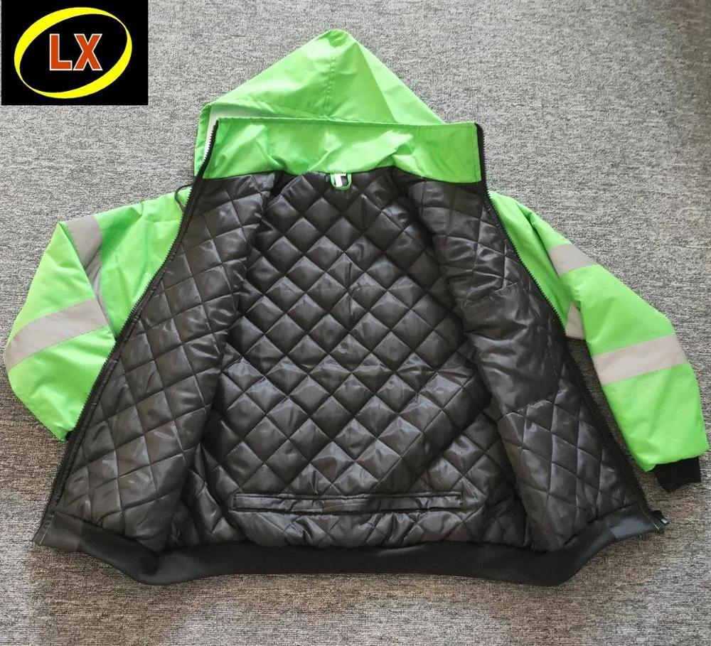 High Visibility Bomber Safety Reflective Jacket in Green color