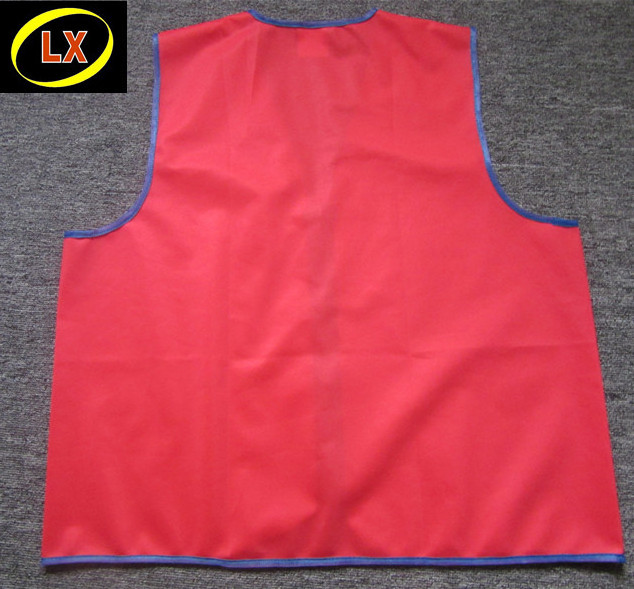 Mens Workwear Vest safety custom with PVC pocket