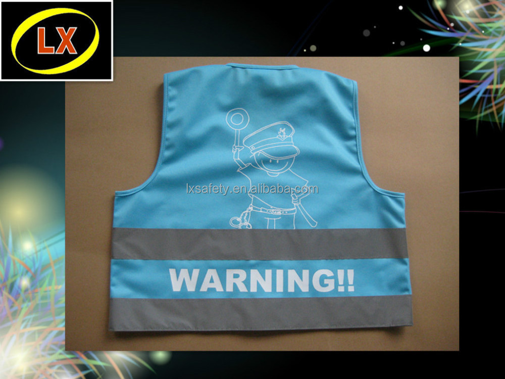 Blue Reflective Safety Children Vest