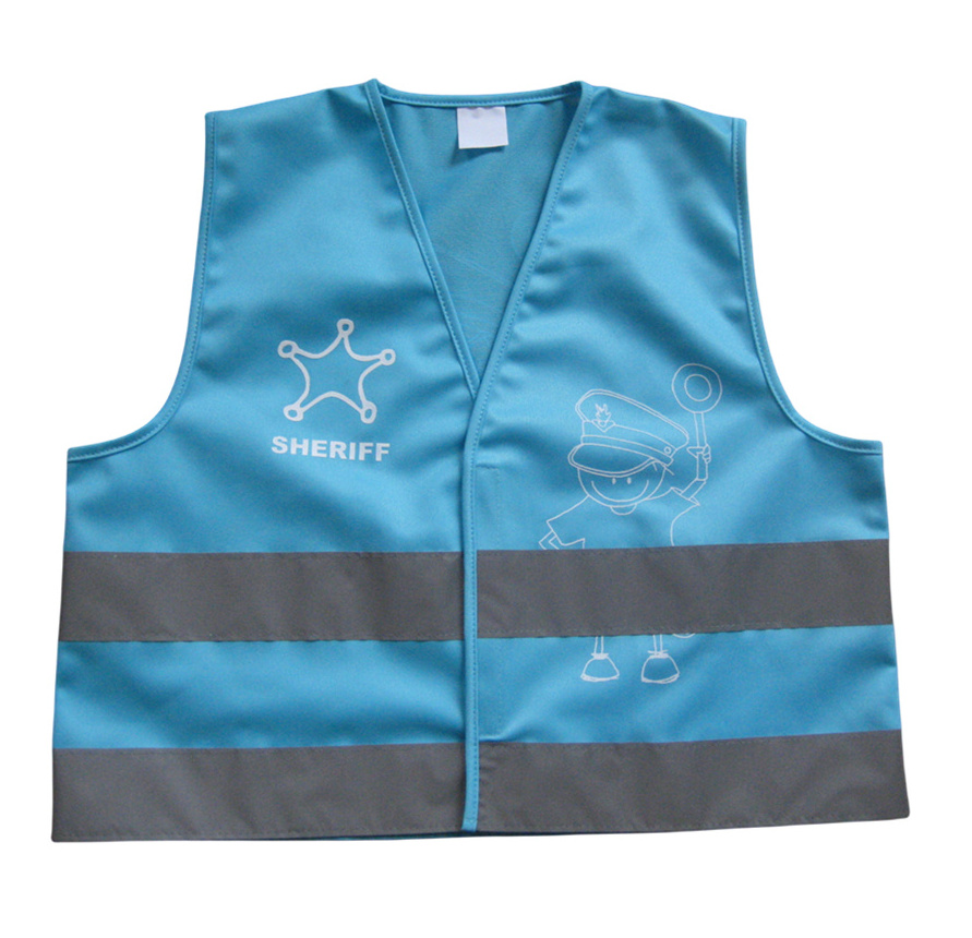 Blue Reflective Safety Children Vest