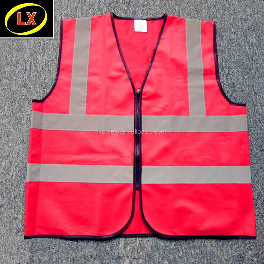 Red Reflective Vest,Red Hi Vis Vest,Red Safety Vest