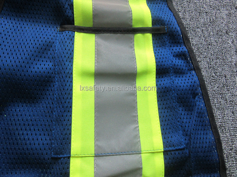 Blue Mesh Reflective Safety Vest Breakaway