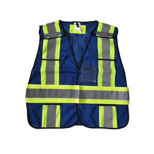 Blue Mesh Reflective Safety Vest Breakaway