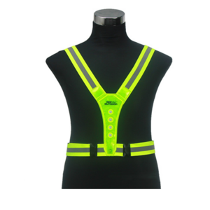 LED Safety Sports Vest High Visibility Reflective Safety Vest with 8 LED Lights for Outdoor Running Jogging Cycling