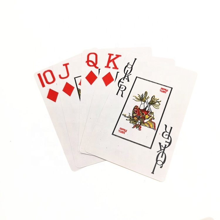 Plastic waterproof Poker PVC black playing cards gold foil silver deck card game classic