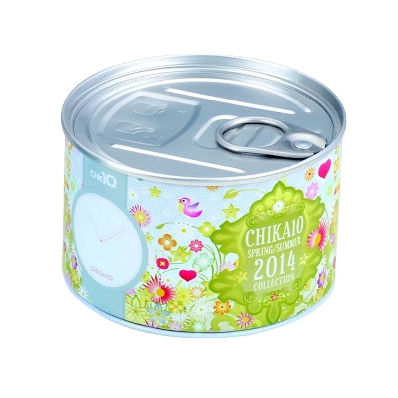 Tin Cans Food Grade Round Ring-pull Fish Metal with Plastic Recycled Material Self Sealing Tuna Can Tin Cali Weeds 3.5g Tins