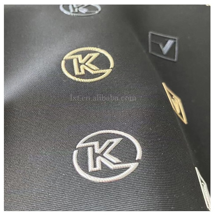 Custom Brand Name Logo Silk Screen Printed High Frequency Embossed Soft TPU Label Patches