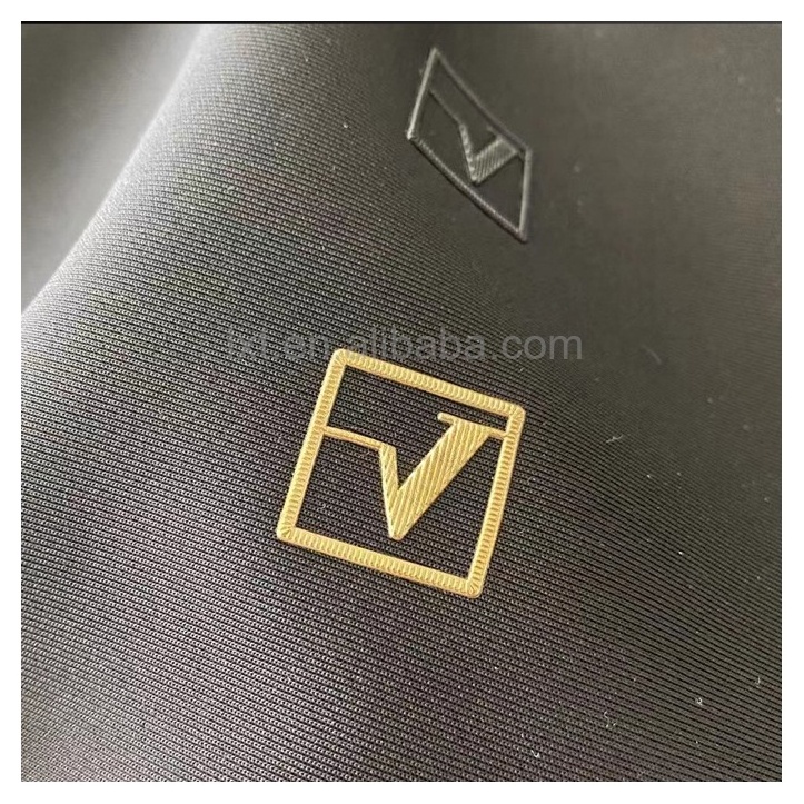 Custom Brand Name Logo Silk Screen Printed High Frequency Embossed Soft TPU Label Patches