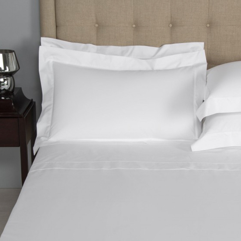 High Quality  Turkish Cotton 600TC 80's  White Hotel Bedding set