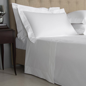 High Quality  Turkish Cotton 600TC 80's  White Hotel Bedding set