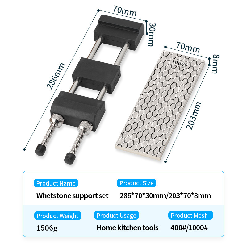 Professional Adjustable Diamond Sharpening Stone 400/1000 Grit Diamond Whetstone Set