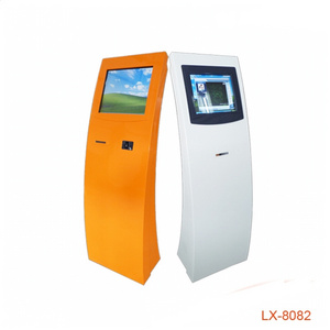 LCD interactive screen kiosk with card reader keyboard printer cinema ticket vending machine airport check-in kiosk