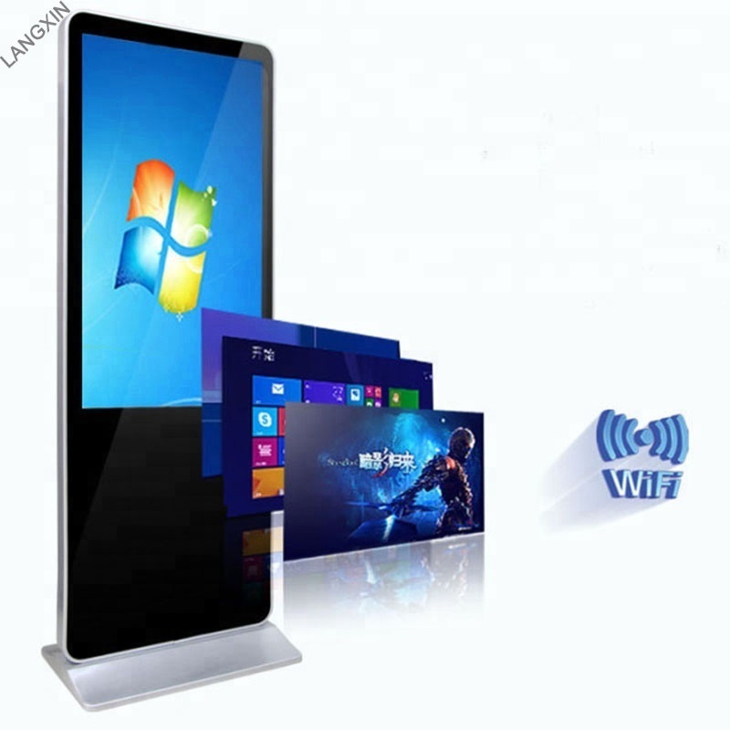 49 inch Floor stand Touch Screen totem Lcd Display AIO Digital Signage Kiosk Educational Publicity Screen