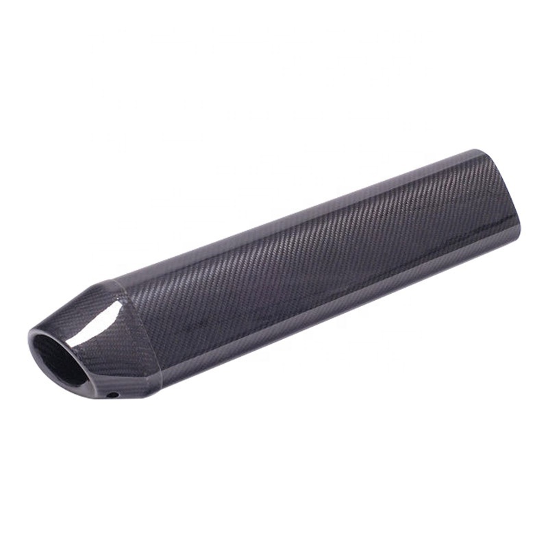 carbon fiber motorcycle exhaust tips pipe oval