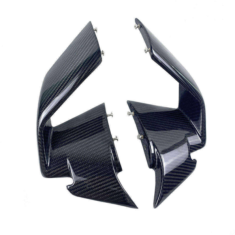 Glossy Black Full Dry Carbon Fiber Fibre Motorcycle Racing Parts Fuel Air Box Tank Side Panel Fairing Cover