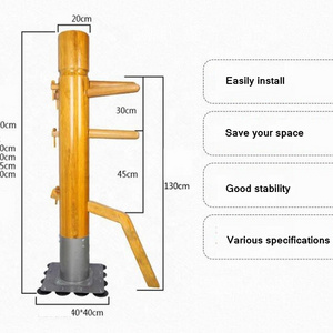 Wholesale Wing Chun Training Dummy Kung Fu Wooden Dummy With Suction Cup Base