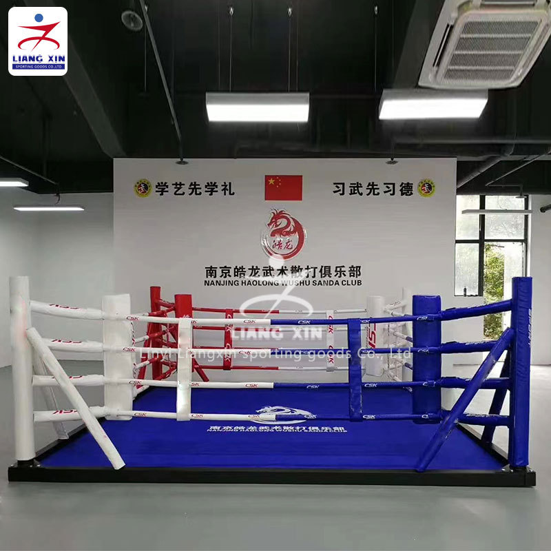 6m mini floor boxing wrestling ring with top quality boxing ring